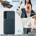 thumbnail image 5 of Allytechgroup Case for Samsung Galaxy A14 5G, 2 In 1 Wallet Stand Case with Detachable Card Holder Support Wireless Charging Shockproof Magnetic Back Cover for Samsung Galaxy A14 5G, Blue, 5 of 13