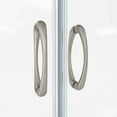 thumbnail image 4 of DreamLine Visions 36 in. D x 60 in. W x 78 3/4 in. H Sliding Shower Door Base and White Wall Kit in Brushed Nickel, 4 of 18