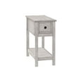 thumbnail image 1 of Monarch Specialties Accent Table, End, Side Table, 2 Tier, Narrow, Bedroom, Lamp, Storage Drawer, Grey Veneer, Transitional, 1 of 3