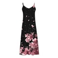 thumbnail image 5 of Ovzne Robes d'Été pour Femmes Robe de Plage Robes d'Été pour Femmes Imprimé Sans Manches Col Rond Robe Décontractée Longues Robe Grande Taille Imprimée Liquidation, 5 of 5