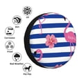 thumbnail image 4 of Kdxio Spare Tire Cover for RV Trailer, Waterproof Wheel Cover,Camper Spare Tire Cover Fit for Rv SUV Truck Travel Trailer 16 inch-Pink Flamingo, 4 of 8
