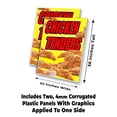 thumbnail image 2 of Chicken Tenders (24" X 36") 4mm Corrugated Plastic Panel, Graphics Applied To 1 Side (Pk of 2), 2 of 4