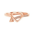 thumbnail image 1 of Anillos para mujer, regalos para mujer, moda, genial y misterioso, con circonitas cúbicas en forma de corazón, giros exteriores, maravilloso regalo, anillo hueco., 1 of 4