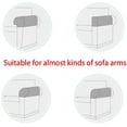 thumbnail image 4 of 4pcs Removable Arm Chair Protector Armchair Covers Armrest Stretch for Sofa Couch Ivory White, 4 of 6