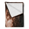 thumbnail image 2 of Moon Soft Flannel Fleece Blanket, Abstract Color Scheme with Forest Detailed Full Moon Nature Image Scenic Landscape, Cozy Plush for Indoor and Outdoor Use, 50" x 60", Redwood Black, by Ambesonne, 2 of 5