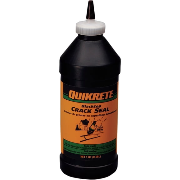 Quikrete Blacktop Crack Sealer - Latex Asphalt Sealant - 1 Qt, Black