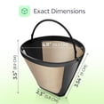 thumbnail image 3 of Filtros de café reutilizables GoodCups #4, paquete de 2, acero inoxidable, 3 of 8