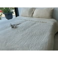 thumbnail image 3 of Muslin Blanket 4 Layers, Soft Bedspread, 100% Turkish Cotton Muslin Bed Cover, Reversible Coverlet, Ivory, 63x90 inches, Twin Size, 3 of 5
