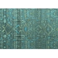 thumbnail image 1 of Ahgly Company Indoor Rectangle Abstract Light Blue Modern Area Rugs, 7' x 9', 1 of 4