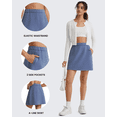 thumbnail image 5 of G4Free Smoofit Modal Soft A Line Skirts for Women - 15" Elastic Wasitband Summer Casual Lounge Skirt with 2 Side Pockets, 5 of 7