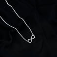 thumbnail image 3 of Rosec Jewels Lab Grown Diamond Infinity Necklace with Heart - EF-VS Grade Diamond Necklace for Anniversary, 10K White Gold, 3 of 8
