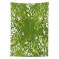 thumbnail image 3 of Ambesonne Green Tablecloth Rectangular Table Cover, Abstract Floral Nature, 52"x70", Apple Green Fern Green, 3 of 4