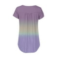 thumbnail image 5 of Pntutb Womens Summer Tunic Tops Short Sleeve Clearance Casual V Neck Hide Belly Tee Blouses, 5 of 6