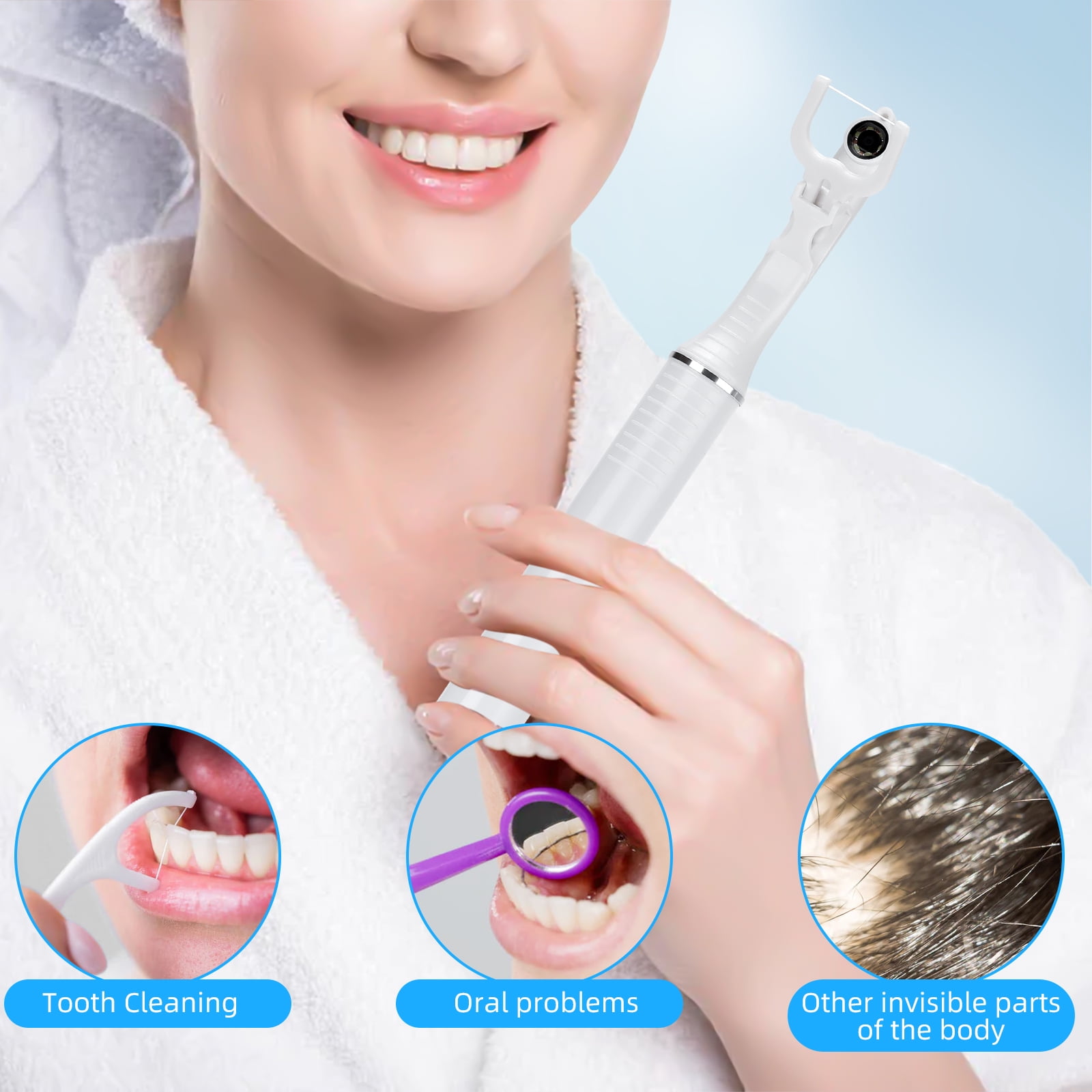 Visual Floss with Intelligent Image,Dental,Washable and Replaceable Floss