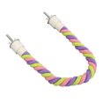 thumbnail image 3 of Colorful Bird Rope Perch Fun Swing And Climbing Cotton Rope Bird Toys Suitable For Parakeets, Cockatiels, Parrotlets, And Lovebirds Budgies Promote Exercise And Play, 3 of 8