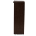 thumbnail image 5 of Baxton Studio Adalwin Armoire de Rangement Moderne et Contemporaine à 2 Portes en Bois Brun Foncé pour Entrée, 5 of 5