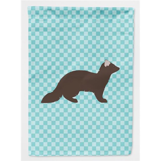Carolines Treasures BB8043CHF Zibeline Martre Bleu Check Drapeau Toile Maison