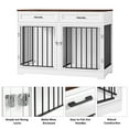 thumbnail image 5 of Homfa Dog Crate Furniture with 2 Drawers, 47.2 in Wooden Indoor Dog Cage Table with Divider,White, 5 of 8