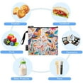 thumbnail image 5 of Haosy 3 Pack Reusable Ziploc Bags BPA Free Healthy Food Storage Bag Leakproof Sandwich Snack Freezer Bags Abstract Birds and Flowers, 5 of 7
