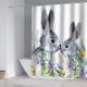 thumbnail image 4 of CaiYueKe Waterproof Shower Curtain Bathroom Decor Fabric Partition with Hooks Digital Printing Modern Washable Polyester Bath Curtain for Home Decor Bathroom Accessories Water Resistant Shower Liner, 4 of 7