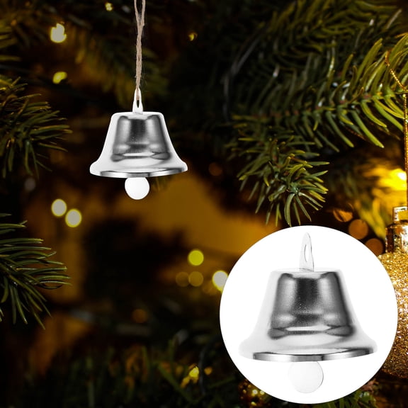 PENIKOKO 24pcs Christmas Hanging Bells Set for Holiday Crafts, Home Decoration, Tree Ornaments and Festive Decor