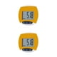 thumbnail image 1 of Sonducket Contador de pasos electrónico para caminar con pantalla LCD Contador de calorías multifuncional Podómetro digital Correr Jogging Amarillo 2Conjunto, 1 of 6