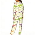 thumbnail image 2 of Womens Lounge Sets 2 Piece Pajamas Outfits Long Sleeve Casual Sweatsuits, Jumping Animal Vintage Silhouette, 2 of 6