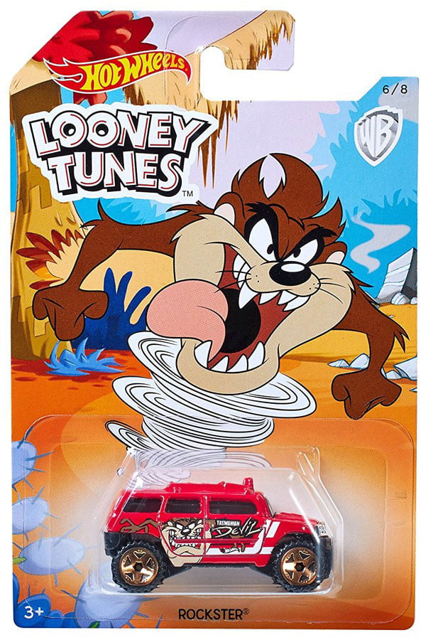 Hot Wheels Looney Tunes Tasmanian Devil Rockater Character Car Collectible Toy 