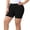 Black, variant on Women's Plus Size Yoga Shorts Elastic Waist Ribbed Tight Short Trousers Workout Fitness Sport Shorts,White,5XL