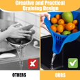 thumbnail image 2 of Multi-Functional Drain Basket, Silicone Drainage Basket Funnel Sink Vegetable Food Rinser Drainer Collector Fruit Wa, 2 of 8