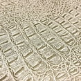 thumbnail image 2 of Gator Faux Leather, Soft Textured Crocodile Vinyl Fabric, Alligator Skin Embossed Upholstery And DIY Craft Pleather Sheets – Cut Continuously By The Yard (Palomino), 2 of 8