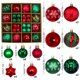thumbnail image 3 of Christmas Holiday Accessories Painted Christmas Balls Set Plastic Balls Window Available Christmas Tree Available Christmas Tree Small Pendant, 3 of 6