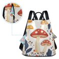 thumbnail image 5 of FORMRS Women's Travel Backpack Purse Anti-Theft Hidden Pockets Casual Shoulder Bag, White Mushroom, 5 of 7