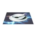 thumbnail image 3 of Ryvnso 1 Piece Placemats Butterfly Blue Lightning Dining Mats Heat-Resistant Non-Slip Washable Table Mat, 3 of 8
