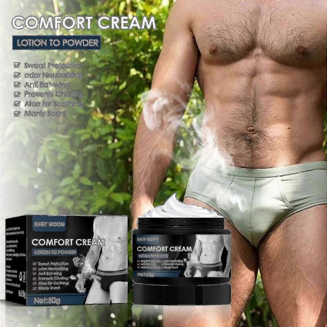 Men's Deodorant Cream - East Moon Comfort Sphere for Odor Relief and Body Care