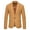 Khaki, variant on Winter Coats for Women Men Casual Solid one Button Blazer Turn-down Collar Suit Long Sleeves Jacket