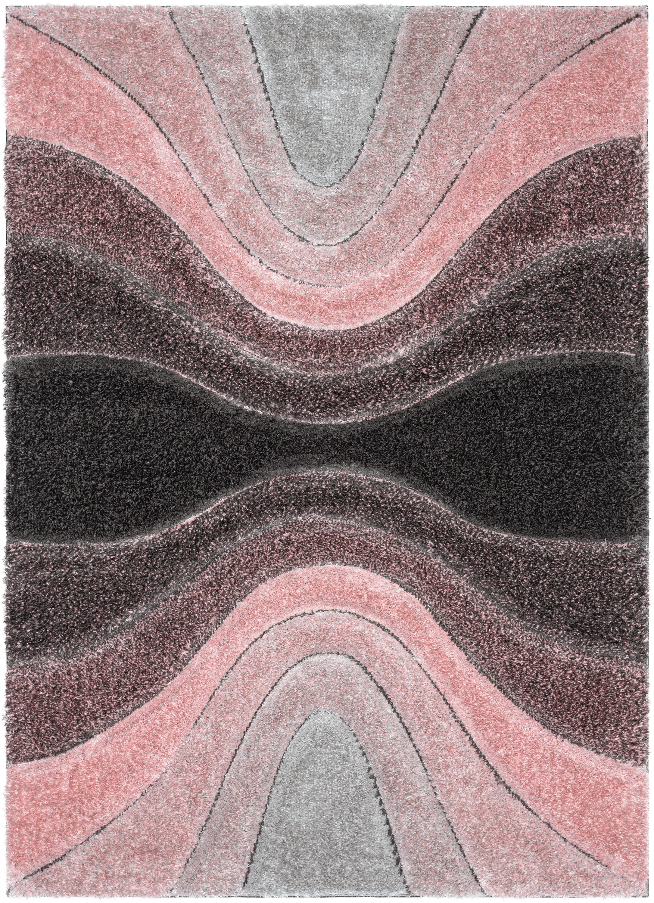 Well Woven San Francisco Geometric Area Rug, 5.25' x 7.25', Dynamic Visual Texture, Stain-Resistant, Thick, Plush, Dazzling