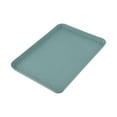 thumbnail image 6 of Lierteer Rectangular Serving Tray Anti Slip Scratch Resistant Plastic Food Serving Tray green small, 6 of 8