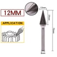 thumbnail image 1 of Carbide Rotary Burr Double Slot Rotary File For Efficient Wood Cutting - 12mm, 1 of 7