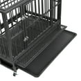 thumbnail image 5 of ZENY 38 Inch Indestructible Heavy Duty Dog Crate Escape Proof with Lockable Wheels High Anxiety Double Door Design, 5 of 10