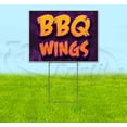 thumbnail image 1 of BBQ Wings (18" x 24") Yard Sign, Includes Metal Step Stake, 1 of 6