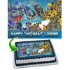 Transformers Optimus Prime Bumblebee Edible Cake Image Topper Personalized Picture 1/4 Sheet (8"x10.5")