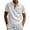 White, variant on ohmzyzo Men's Summer Polo Shirts Lapel V Neck Short Sleeve Tees Casual Solid Color Trendy Button Collared Slim Fit Tops Pocket