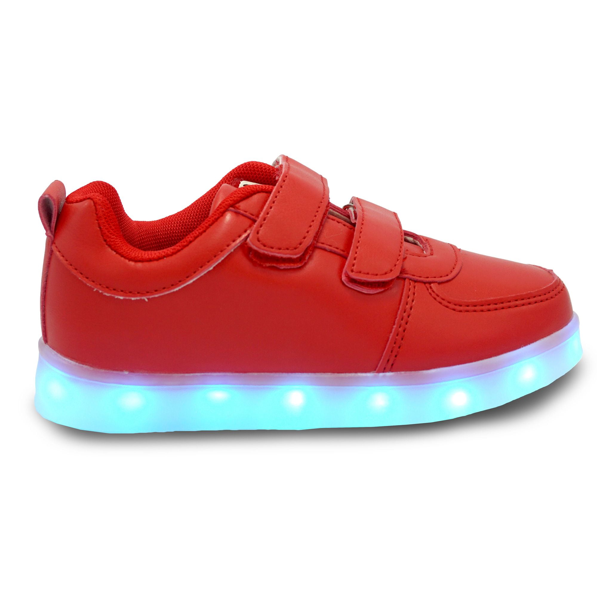Family Smiles LED Light Up Sneakers Kids Top Boys Girls Unisex Black Kid US 12 / EU 30 - Walmart.com