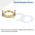 thumbnail image 3 of Unique Bargains 2Sets Female Thread Hex Lock Nut 1-1/4inch (31mm) Brass Single Hole Faucet Lock Nuts with C-Type Gasket (Oval), 3 of 6