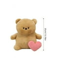 thumbnail image 3 of 12" Heartbeat Recordable Teddy Bear with Heart, Voice Recorder Plush Toy Stuffed Animal Soft Fuzzy Doll Gifts Messages Recording Playback for Birthday Couple Gift Valentine, 3 of 6