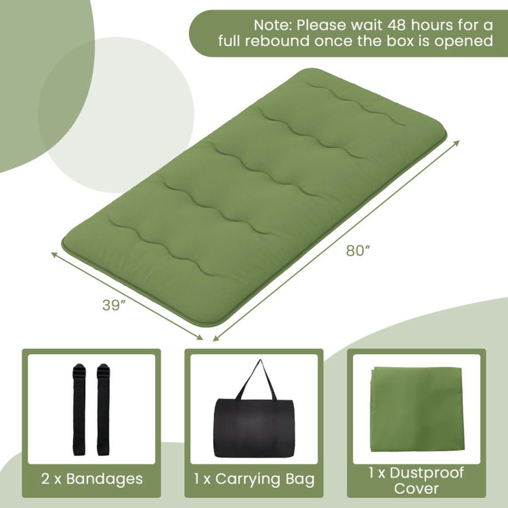 Kadyn Floor Mattress,Mattress Tatami Mat, Sleeping Pad,Floor Mattress with Washable Cover and Carry Bag-Twin Size
