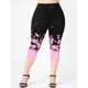 thumbnail image 2 of Leggings Capri de Cintura Alta con Estampado de Flores Rosegal Leggings de talla grande, 2 of 5