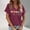 Purple, variant on Graphic Tees for Women V-Neck Short Sleeve T Shirt for Daily Wear with Floral Print Casual Comfort Top for Weekend and Travel Machine Washable Blue 3XL