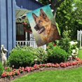 thumbnail image 5 of German Shepherd Dog House Flags 28 x 40 Double Sided Burlap Portrait on Old Vintage Color Grunge Paper Yard Flags Spring Summer Farmhouse Seasonal Outdoor Flag, 5 of 5